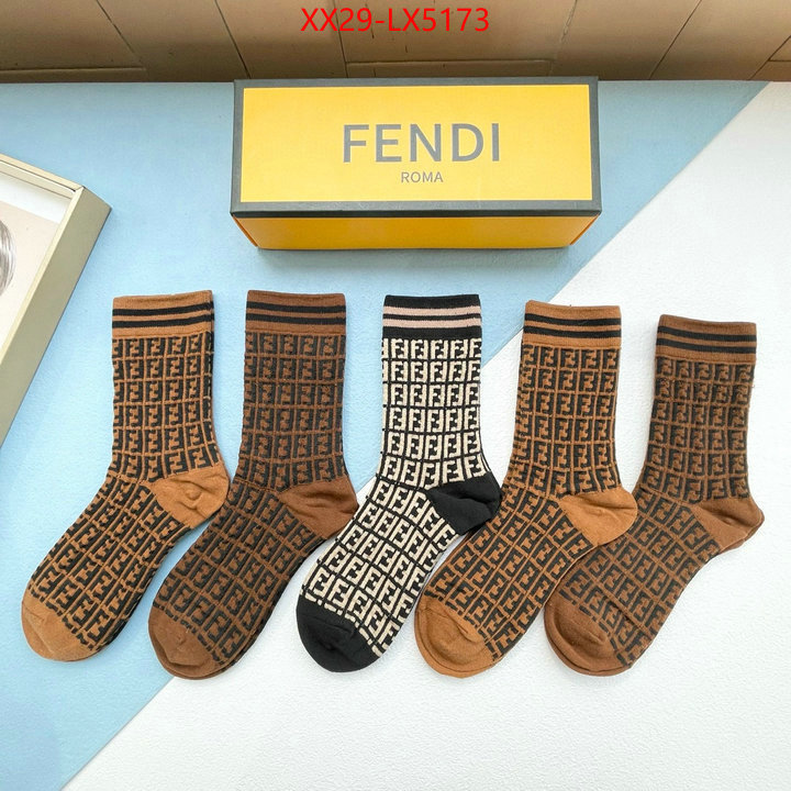 Sock-Fendi designer wholesale replica ID: LX5173 $: 29USD