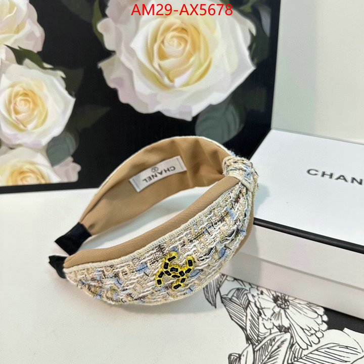 Hair band-Chanel designer fashion replica ID: AX5678 $: 29USD