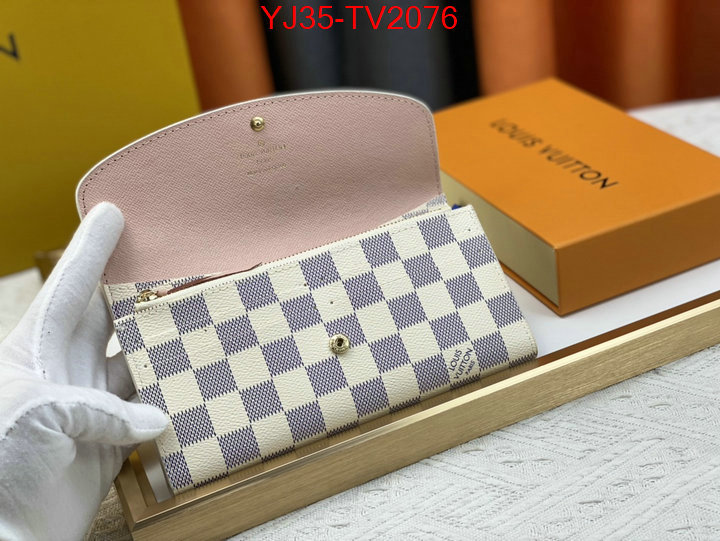 LV Bags(4A)-Wallet what is a counter quality ID: TV2076 $: 35USD,