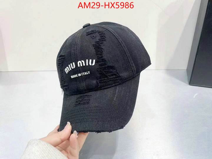 Cap(Hat)-Miu Miu perfect quality designer replica ID: HX5986 $: 29USD