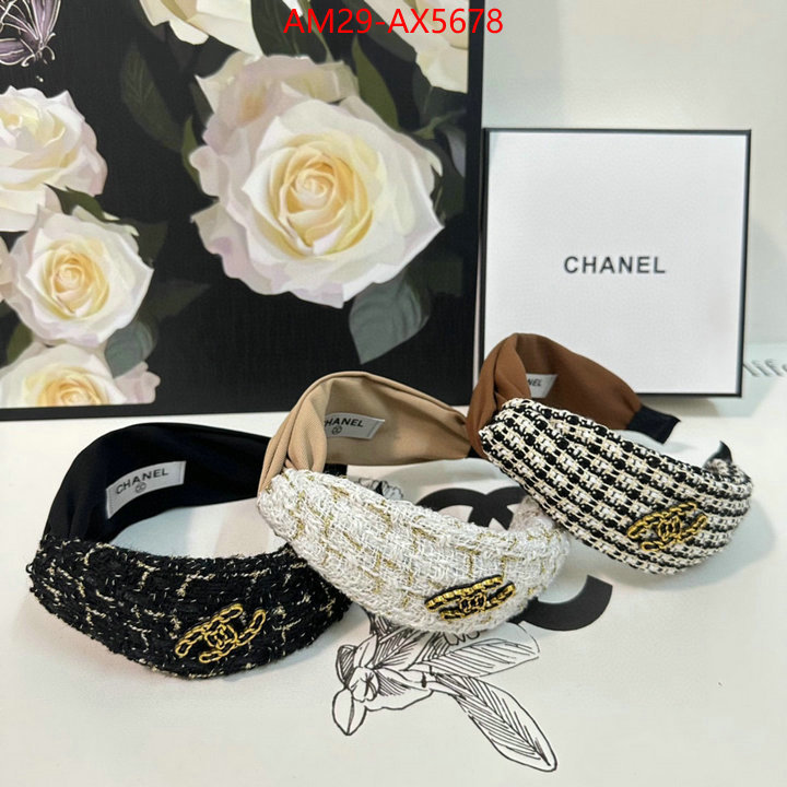 Hair band-Chanel designer fashion replica ID: AX5678 $: 29USD