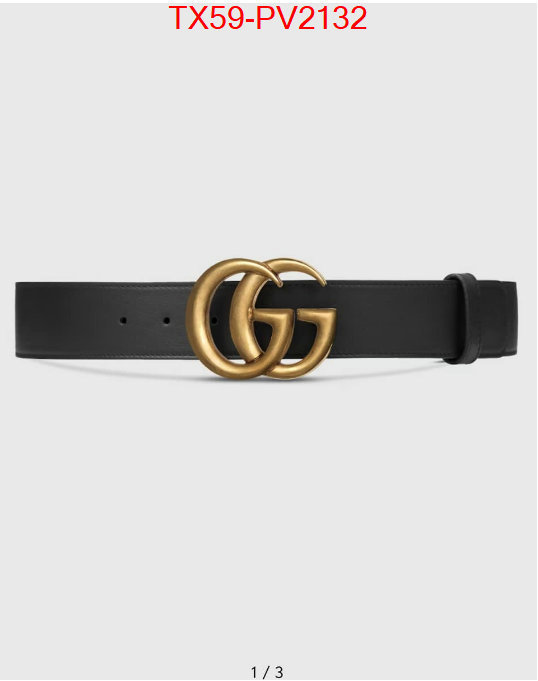 Belts-Gucci high quality 1:1 replica ID: PV2132 $: 59USD