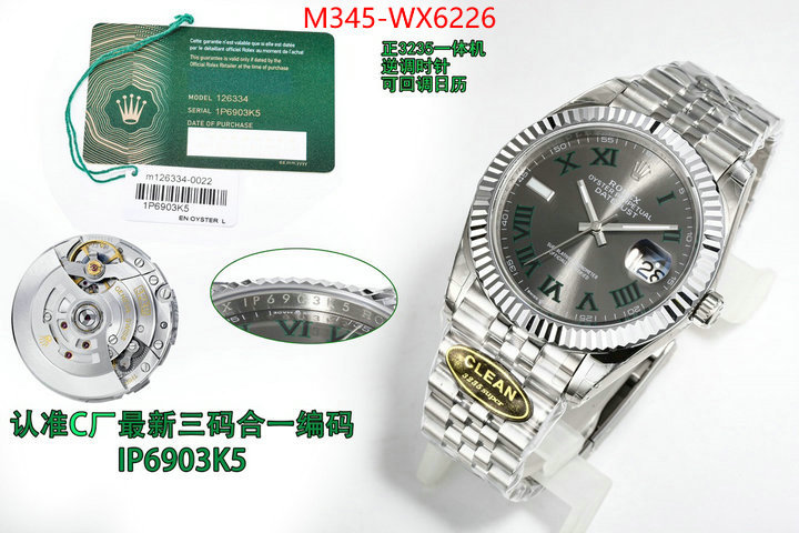 Watch(TOP)-Rolex highest product quality ID: WX6226 $: 345USD
