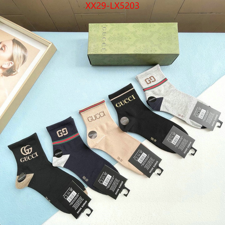 Sock-Gucci high quality replica designer ID: LX5203 $: 29USD