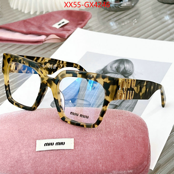 Glasses-Miu Miu where to buy fakes ID: GX4246 $: 55USD