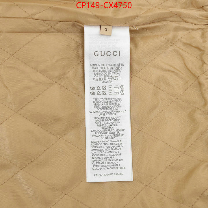 Clothing-Gucci high quality online ID: CX4750 $: 149USD