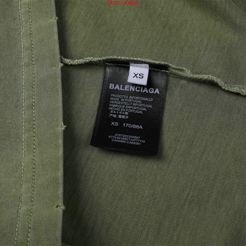 Clothing-Balenciaga highest product quality ID: CX4041 $: 59USD