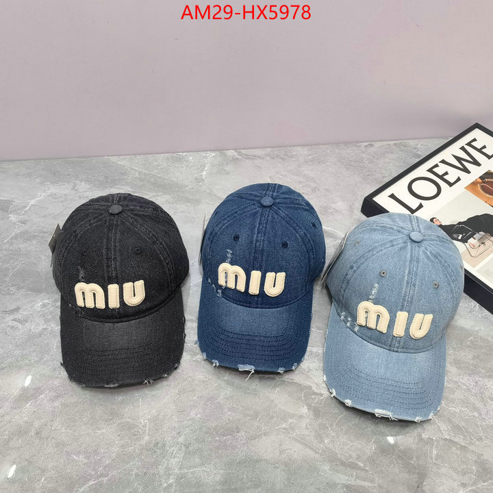 Cap(Hat)-Miu Miu high-end designer ID: HX5978 $: 29USD