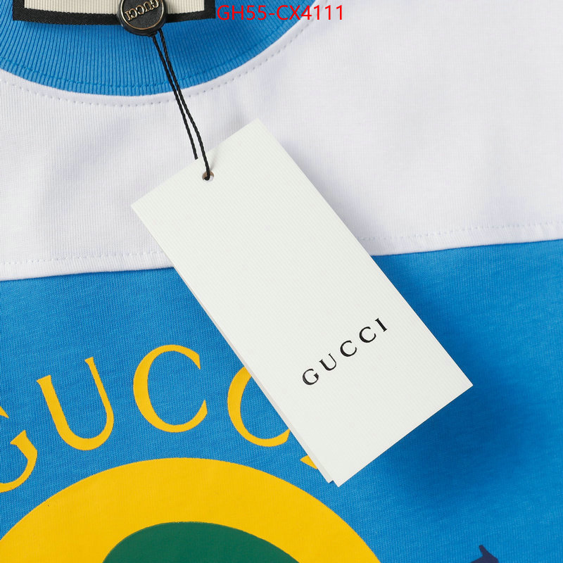 Clothing-Gucci how to buy replcia ID: CX4111 $: 55USD