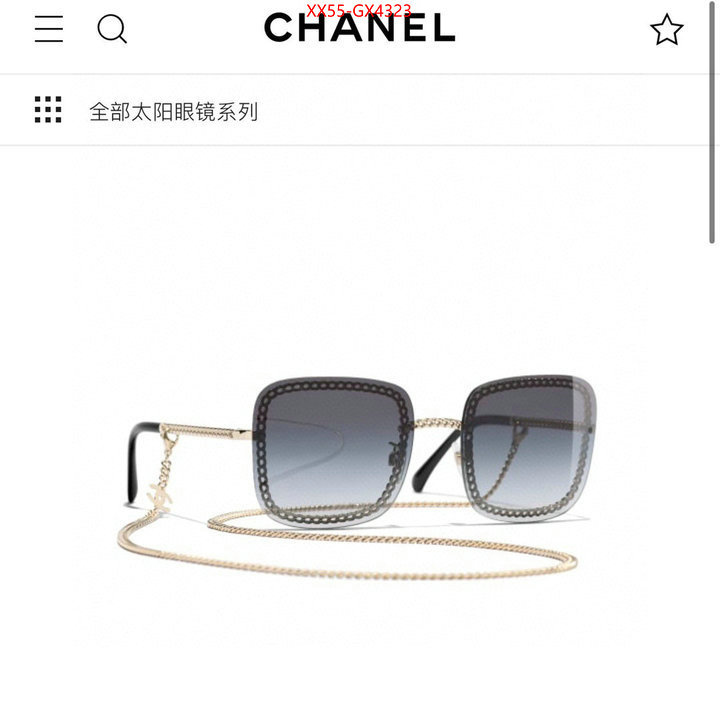 Glasses-Chanel find replica ID: GX4323 $: 55USD