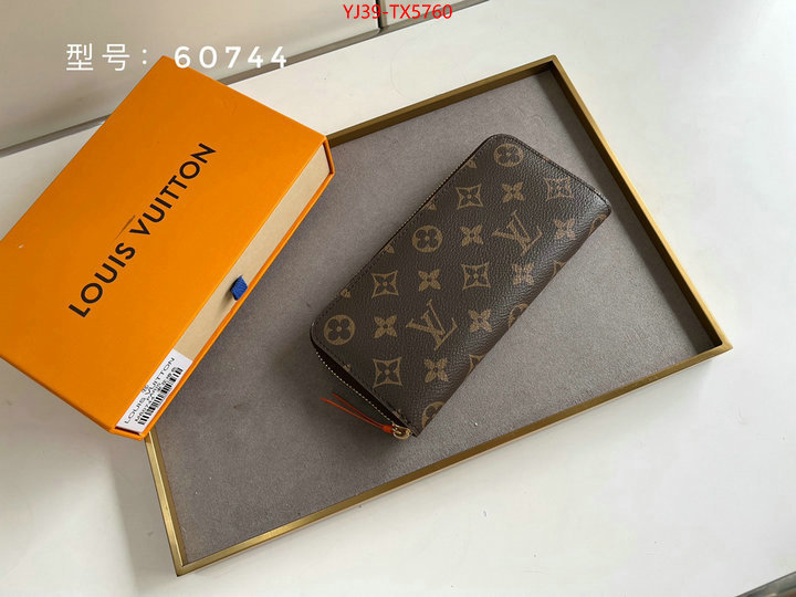 LV Bags(4A)-Wallet shop cheap high quality 1:1 replica ID: TX5760 $: 39USD,