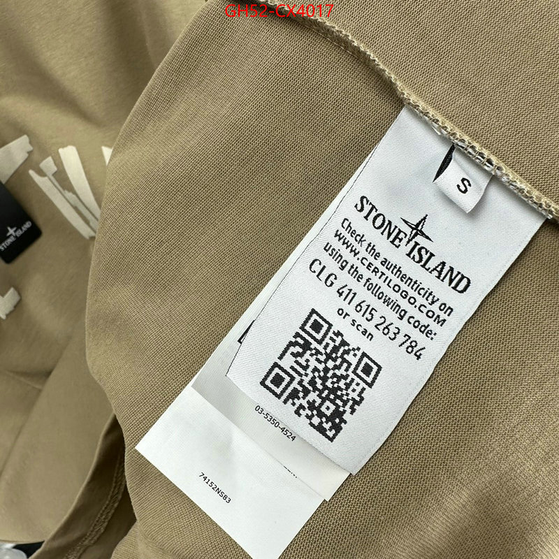 Clothing-Stone Island replica 1:1 high quality ID: CX4017 $: 52USD