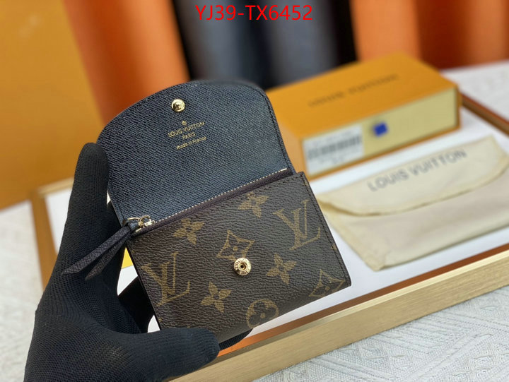 LV Bags(4A)-Wallet best wholesale replica ID: TX6452 $: 39USD,