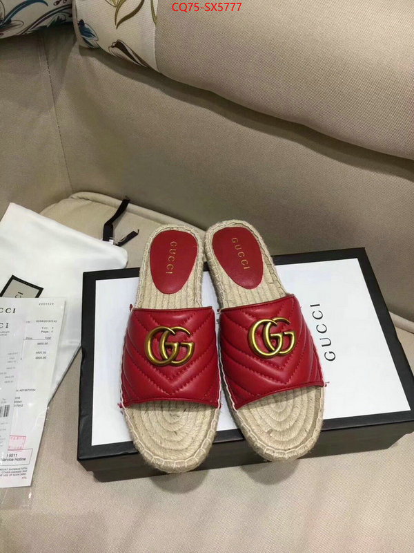 Women Shoes-Gucci buy aaaaa cheap ID: SX5777 $: 75USD