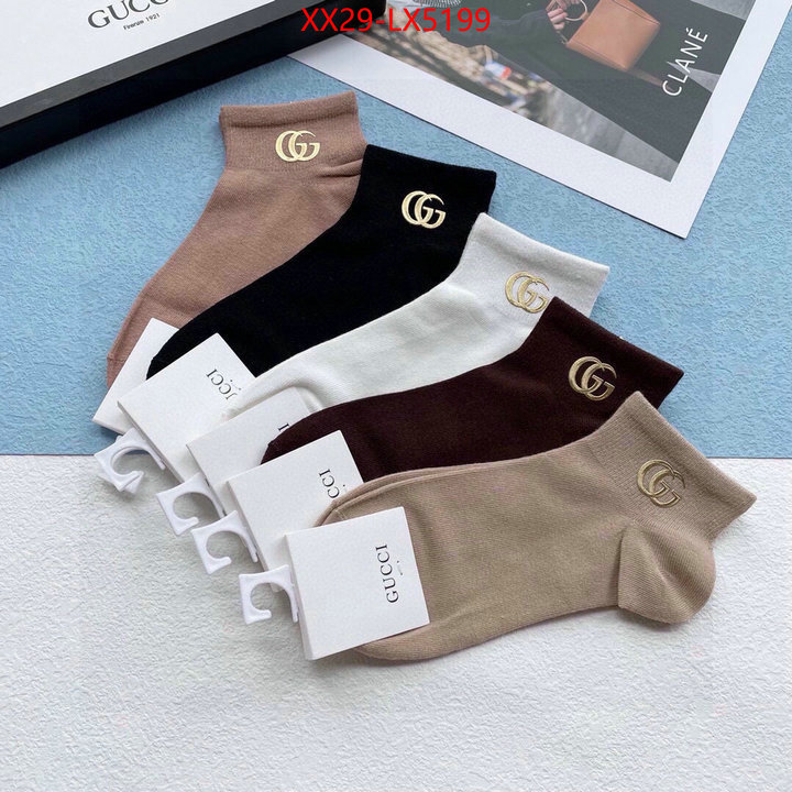 Sock-Gucci the best quality replica ID: LX5199 $: 29USD