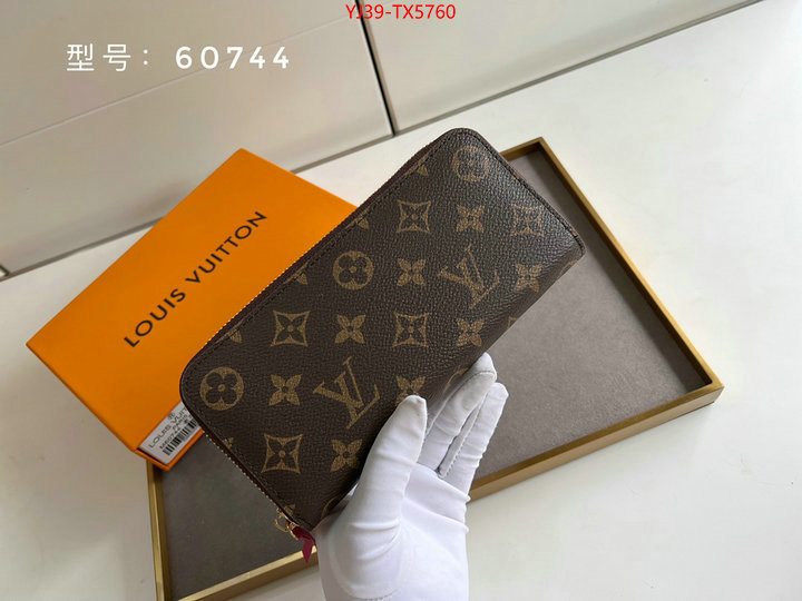 LV Bags(4A)-Wallet shop cheap high quality 1:1 replica ID: TX5760 $: 39USD,