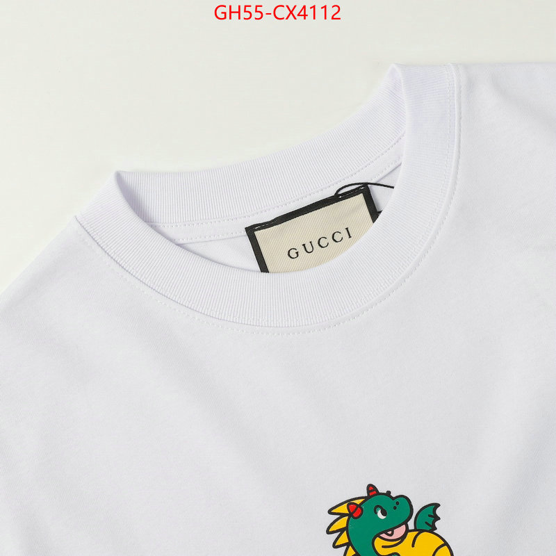 Clothing-Gucci fake high quality ID: CX4112 $: 55USD