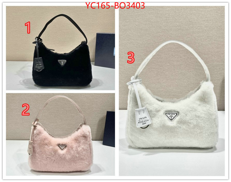 Prada Bags (TOP)-Re-Edition 2000 top designer replica ID: BO3403 $: 165USD,