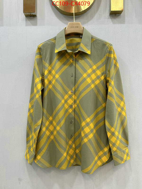 Clothing-Burberry perfect quality designer replica ID: CX4079 $: 109USD