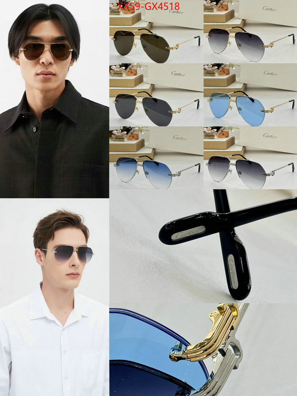 Glasses-Cartier fake aaaaa ID: GX4518 $: 59USD