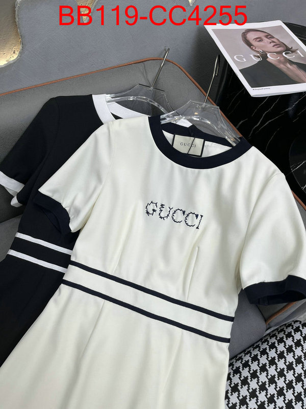 Clothing-Gucci fashion designer ID: CC4255 $: 119USD