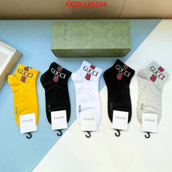 Sock-Gucci high-end designer ID: LX5204 $: 29USD