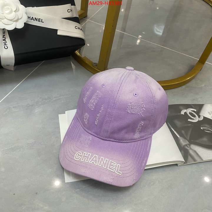 Cap (Hat)-Chanel designer 1:1 replica ID: HX5381 $: 29USD