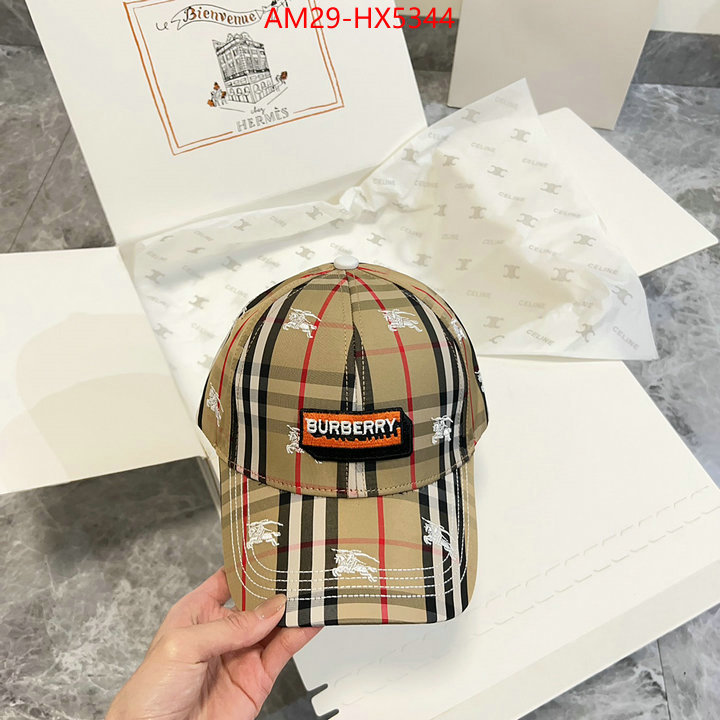 Cap(Hat)-Burberry where to buy fakes ID: HX5344 $: 29USD