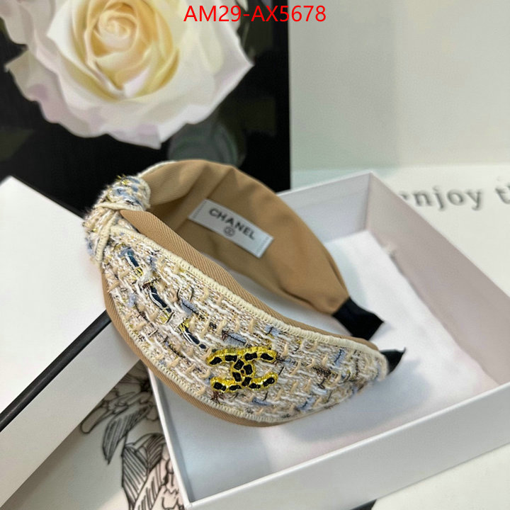 Hair band-Chanel designer fashion replica ID: AX5678 $: 29USD