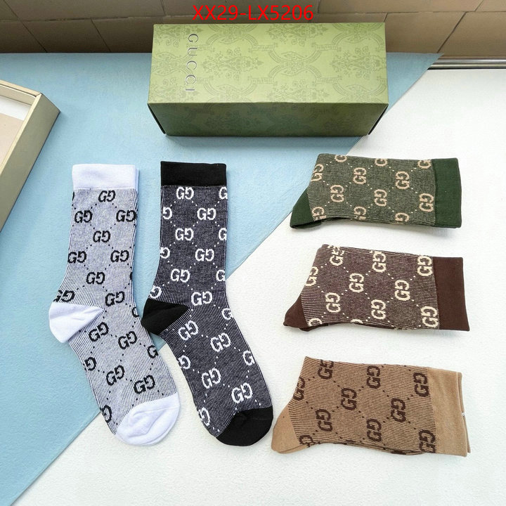 Sock-Gucci cheap replica designer ID: LX5206 $: 29USD