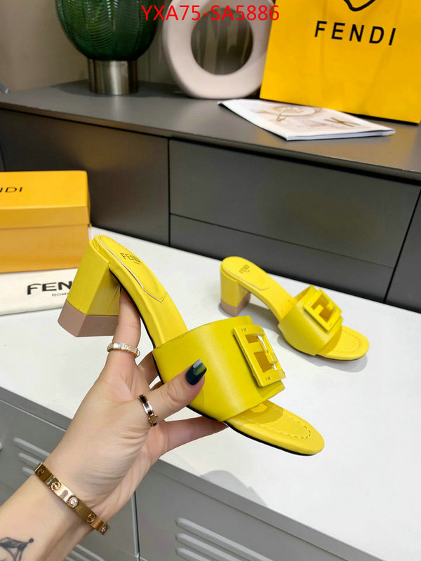 Women Shoes-Fendi fake aaaaa ID: SA5886 $: 75USD