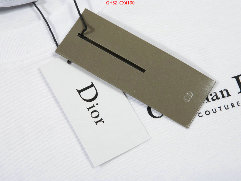 Clothing-Dior top perfect fake ID: CX4100 $: 52USD