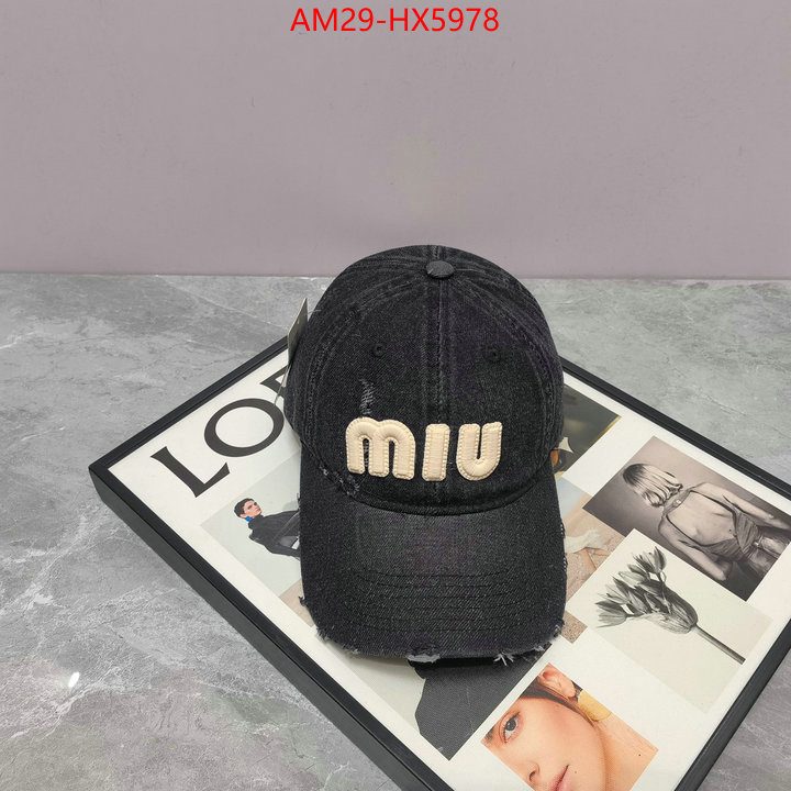 Cap(Hat)-Miu Miu high-end designer ID: HX5978 $: 29USD