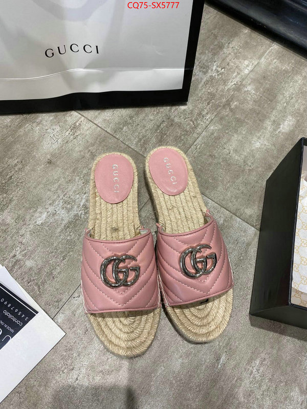 Women Shoes-Gucci buy aaaaa cheap ID: SX5777 $: 75USD