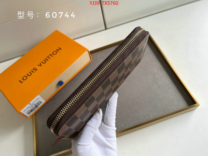 LV Bags(4A)-Wallet shop cheap high quality 1:1 replica ID: TX5760 $: 39USD,