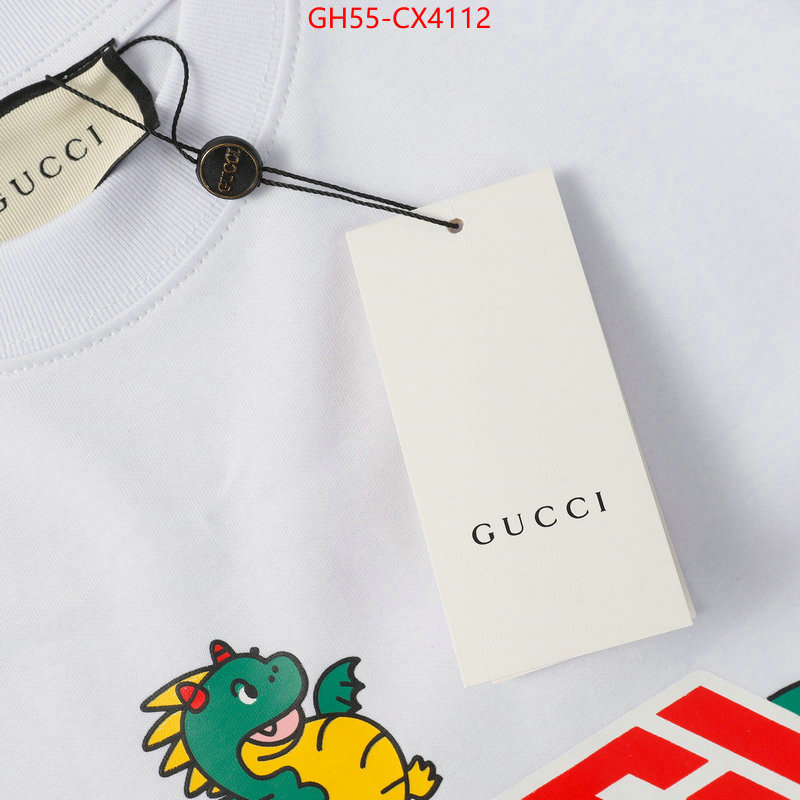 Clothing-Gucci fake high quality ID: CX4112 $: 55USD