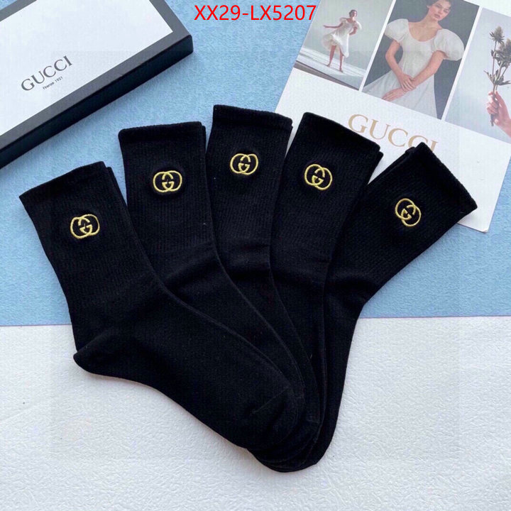 Sock-Gucci designer 7 star replica ID: LX5207 $: 29USD