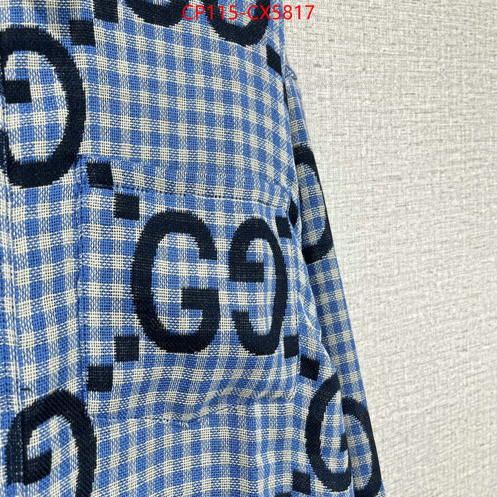 Clothing-Gucci what is a counter quality ID: CX5817 $: 115USD