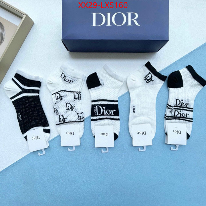 Sock-Dior high quality designer replica ID: LX5160 $: 29USD