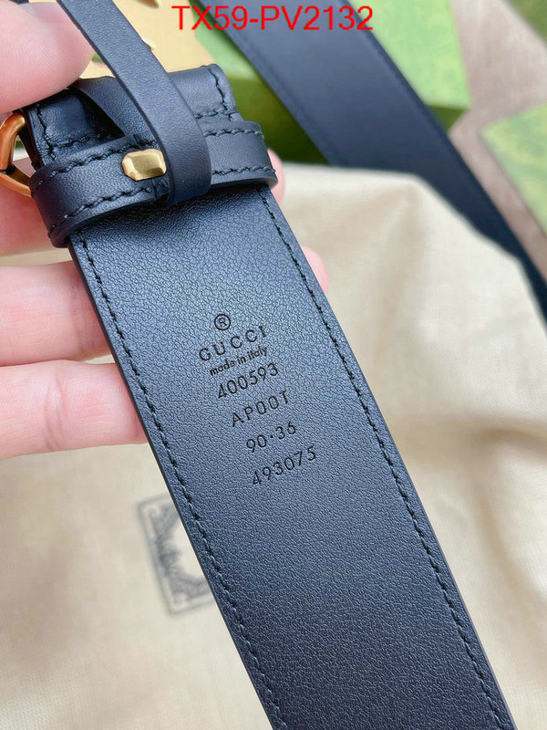 Belts-Gucci high quality 1:1 replica ID: PV2132 $: 59USD