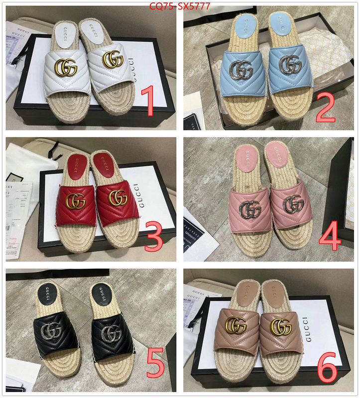 Women Shoes-Gucci buy aaaaa cheap ID: SX5777 $: 75USD