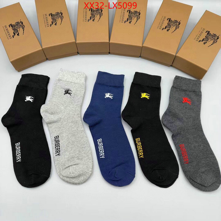 Sock-Burberry where can i find ID: LX5099 $: 32USD