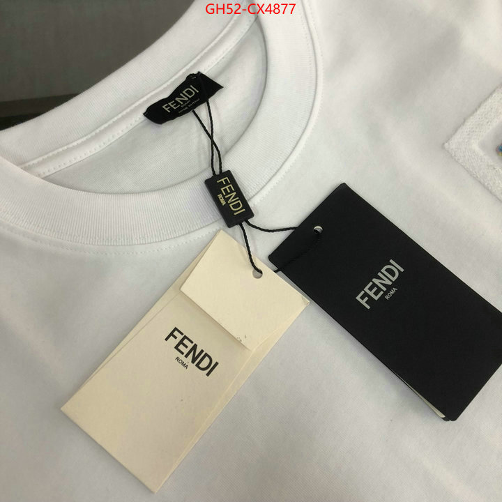 Clothing-Fendi replica wholesale ID: CX4877 $: 52USD