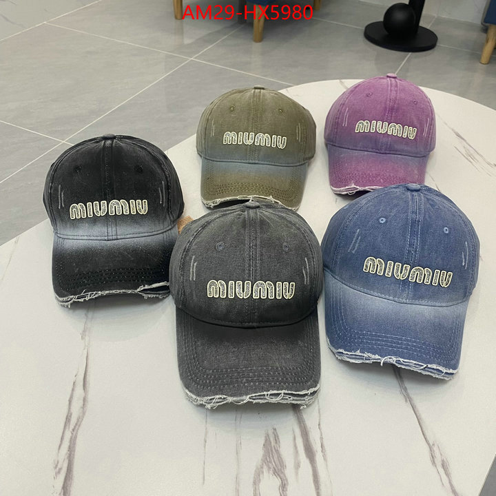 Cap(Hat)-Miu Miu where quality designer replica ID: HX5980 $: 29USD