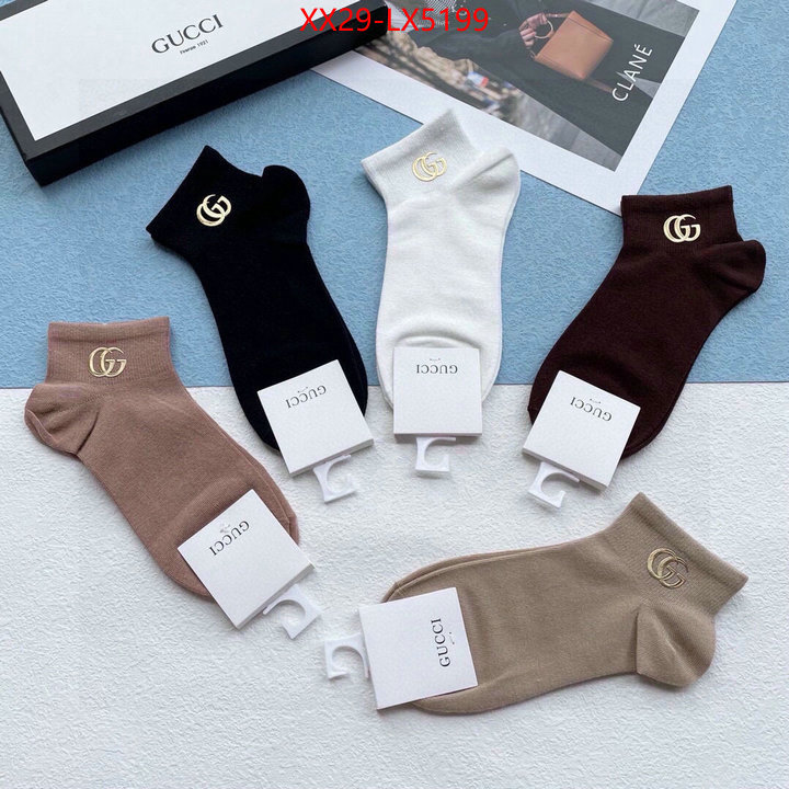 Sock-Gucci the best quality replica ID: LX5199 $: 29USD