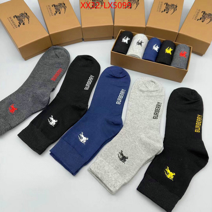 Sock-Burberry where can i find ID: LX5099 $: 32USD