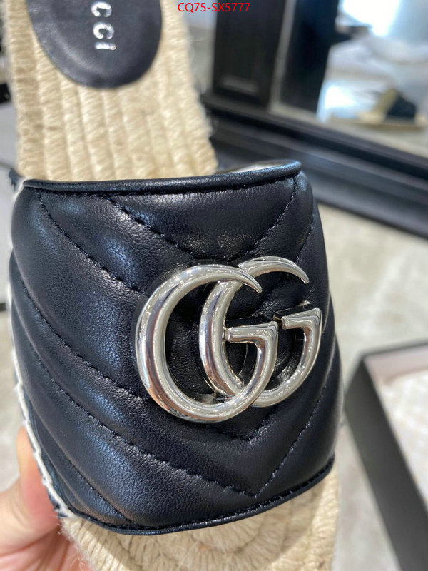 Women Shoes-Gucci buy aaaaa cheap ID: SX5777 $: 75USD