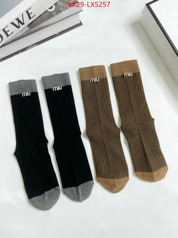 Sock-Miu Miu sell high quality ID: LX5257 $: 29USD