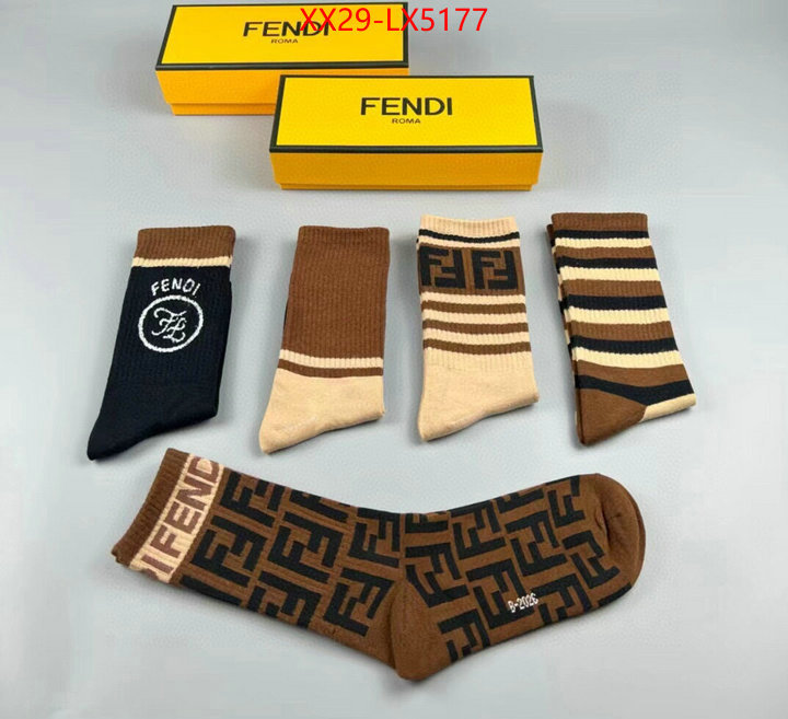 Sock-Fendi designer ID: LX5177 $: 29USD