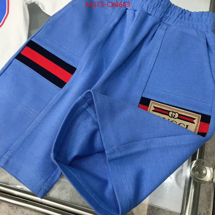 Kids clothing-Gucci highest quality replica ID: CX4643 $: 75USD